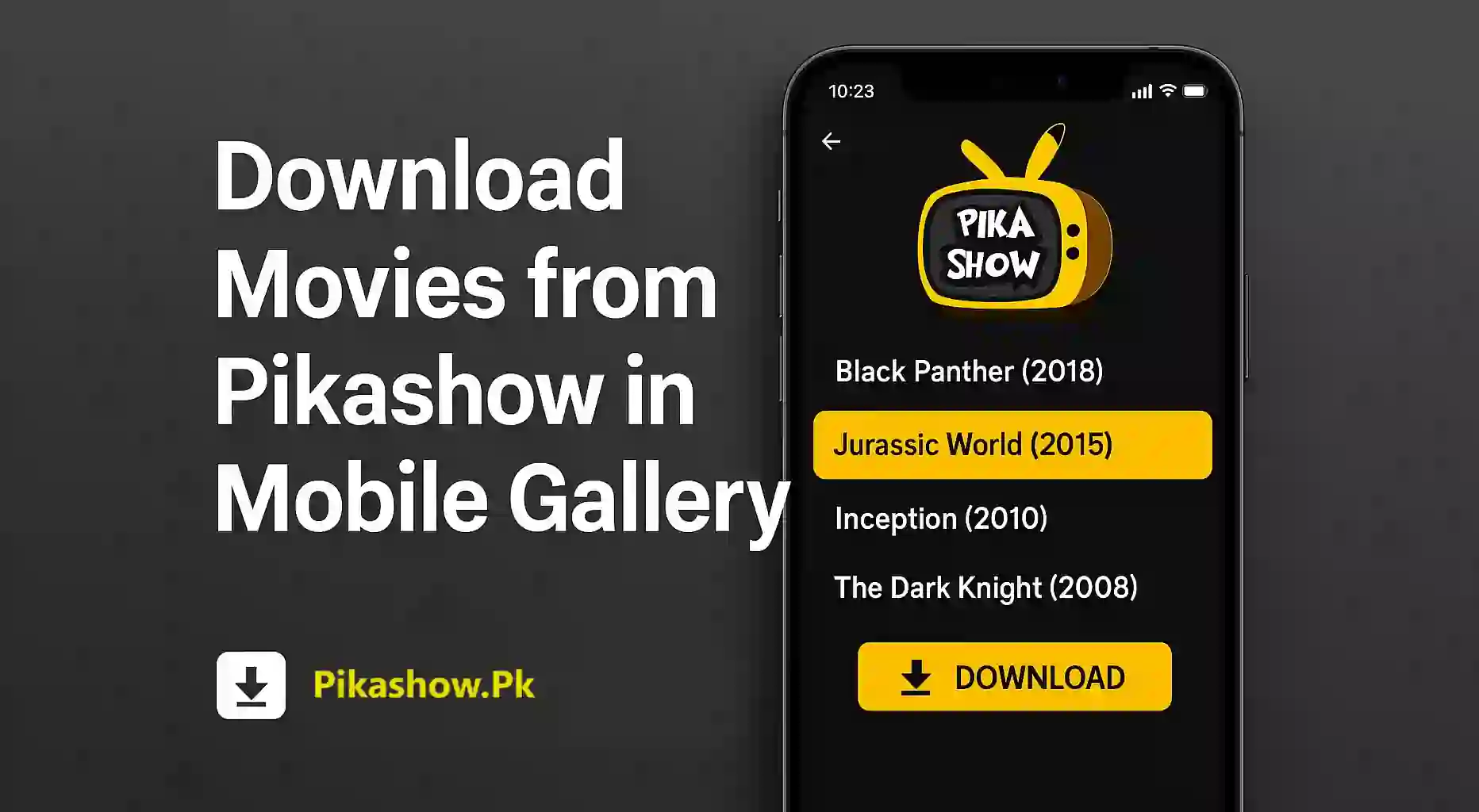 How to Download Movies from Pikashow in Mobile Gallery
